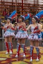 Morenada Dancers at Ã¢â¬Â he Oruro Carnival in Bolivia Royalty Free Stock Photo